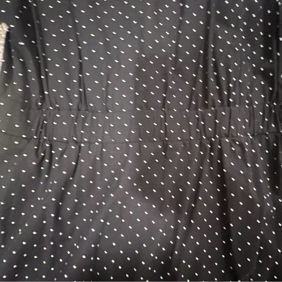 Banana Republic Black & White Pin Dot Midi Dress, 10 - Picture 4 of 6